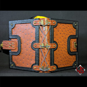 A5 Orange & Black Vinyl Journal