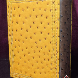 Simple A5 Dark Brown & Yellow Journal